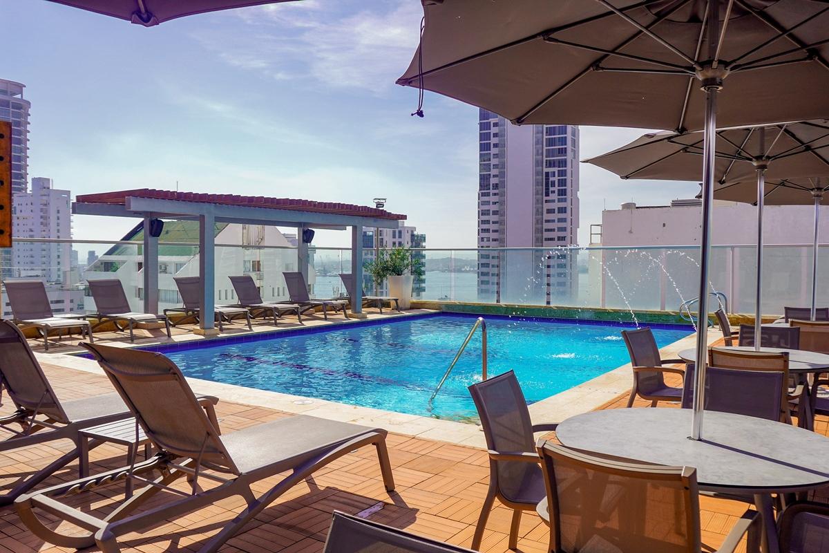 Hotel Capilla Del Mar Cartagena Bagian luar foto Rooftop pool