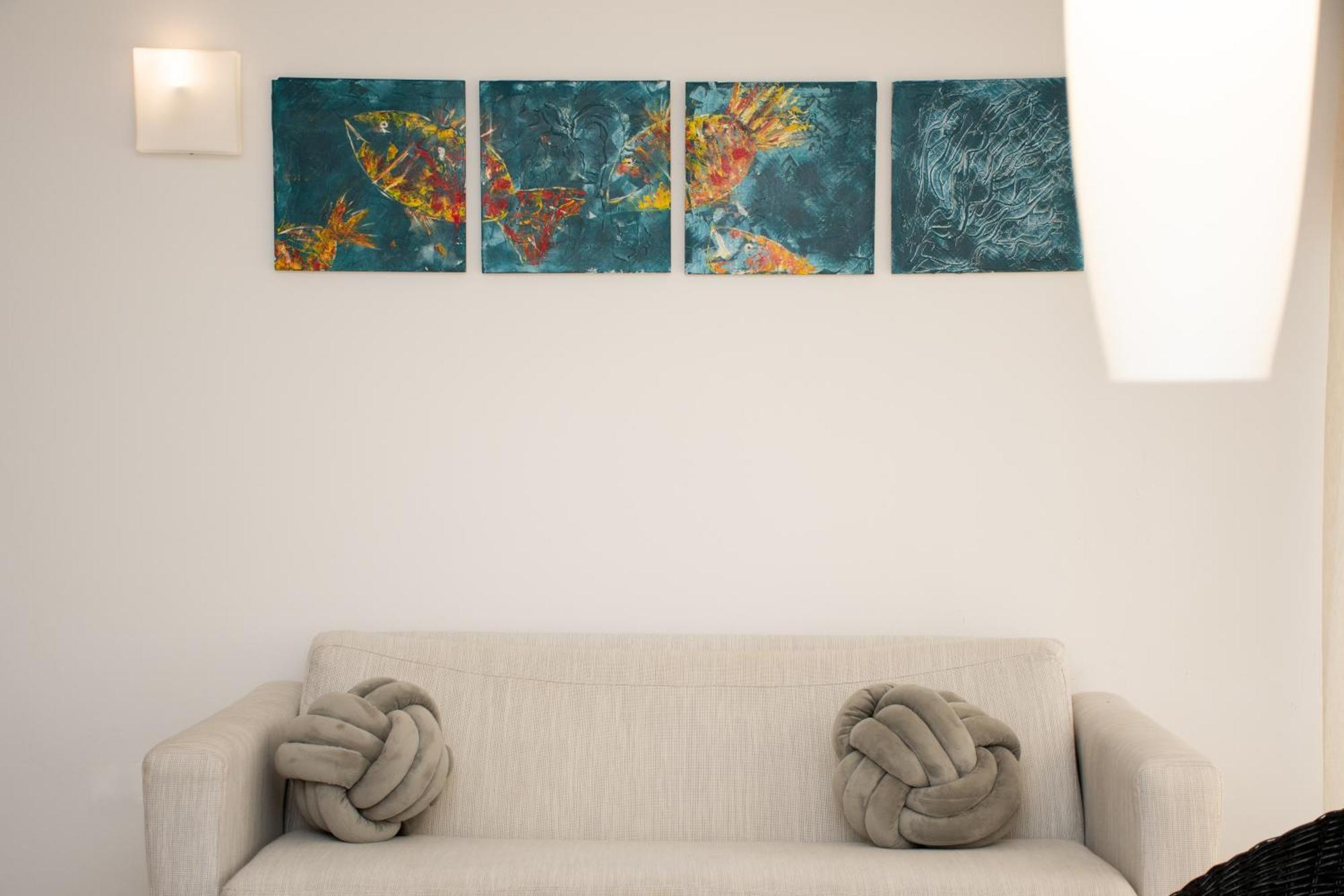 Hotel Capilla Del Mar Cartagena Bagian luar foto A set of four paintings by the artist
